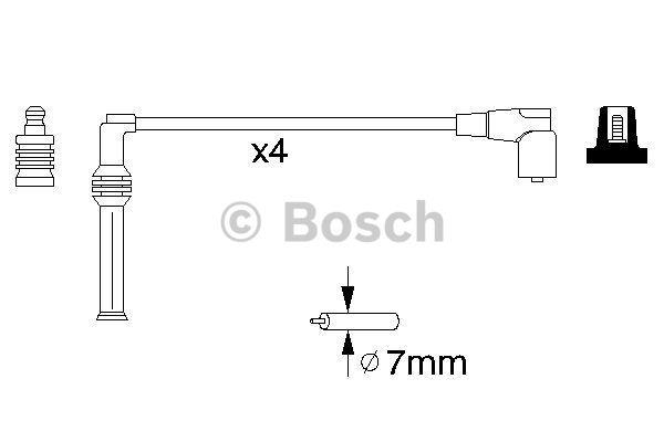 Ignition lead set Bosch 0 986 356 778