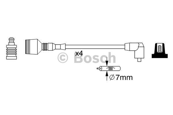 Ignition cable kit Bosch 0 986 357 269