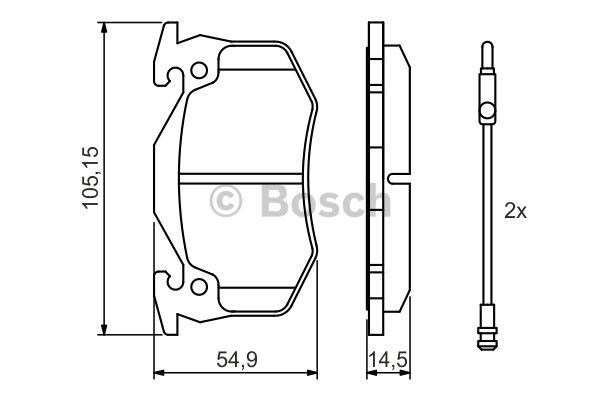 Bosch Brake pad set – price [object Object] PLN