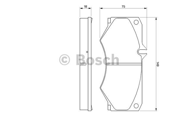 Bosch Brake pad set – price 112 PLN