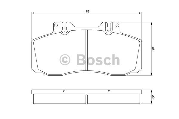 Bosch Brake pad set – price 171 PLN