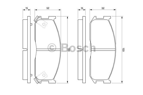 Bosch Brake pad set – price [object Object] PLN