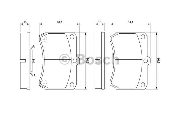 Bosch Brake pad set – price [object Object] PLN