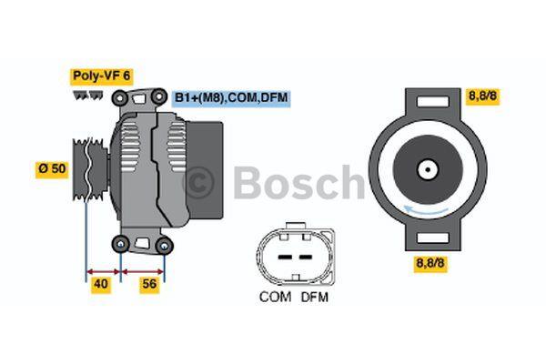 Alternator Bosch 0 124 625 022