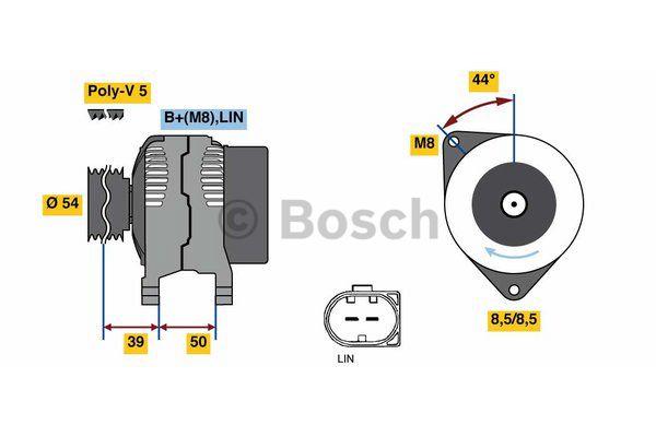 Alternator Bosch 0 125 711 054