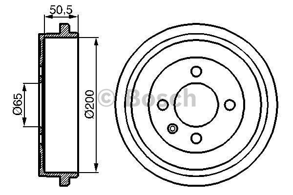 Bosch Rear brake drum – price [object Object] PLN