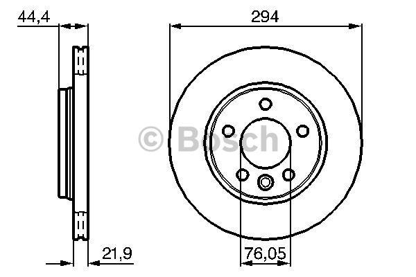 Bosch Rear vented brake disc – price 184 PLN