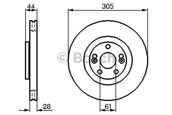 Brake disc Bosch 0 986 479 109