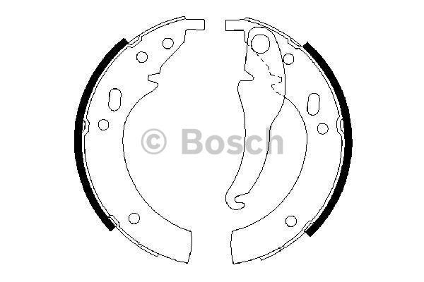 Brake shoe set Bosch 0 986 487 012