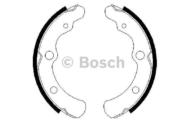 Brake shoe set Bosch 0 986 487 442