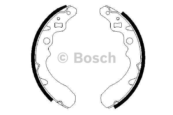 Brake shoe set Bosch 0 986 487 504