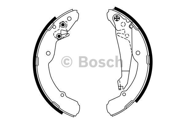 Brake shoe set Bosch 0 986 487 555