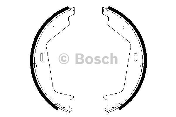 Handbrake shoes Bosch 0 986 487 623