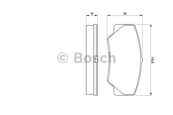 Bosch Brake pad set – price [object Object] PLN