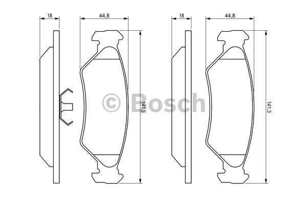 Bosch Brake pad set – price [object Object] PLN