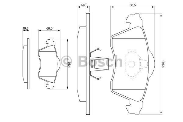 Bosch Brake pad set – price 215 PLN