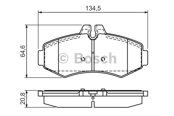 Bosch Brake pad set – price 129 PLN