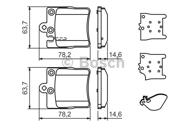 Brake pad set Bosch 0 986 494 022