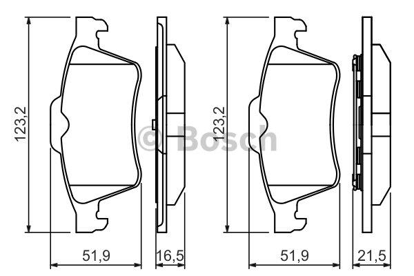 Bosch Brake pad set – price 114 PLN