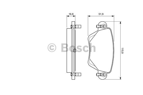 Brake pad set Bosch 0 986 494 046