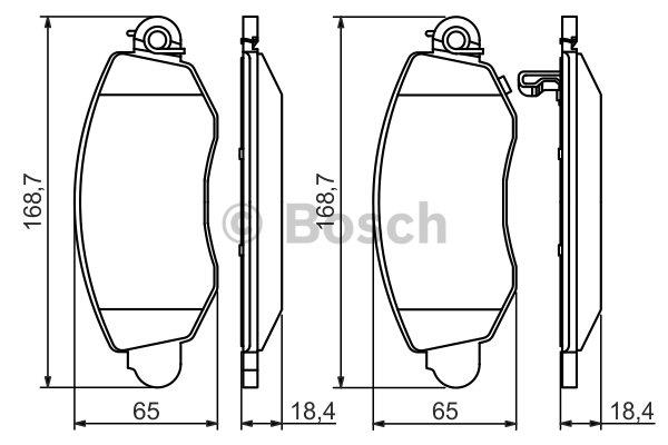 Brake pad set Bosch 0 986 494 047