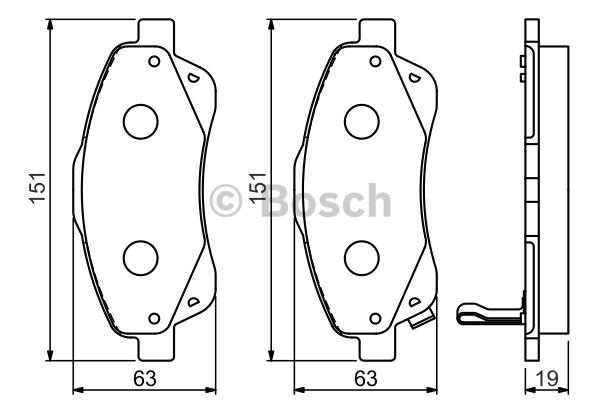 Bosch Brake pad set – price 144 PLN