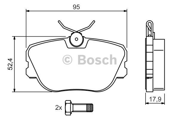 Bosch Brake pad set – price [object Object] PLN