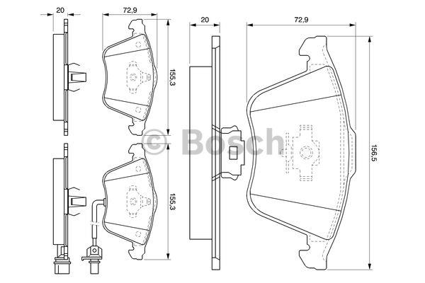 Bosch Brake pad set – price [object Object] PLN