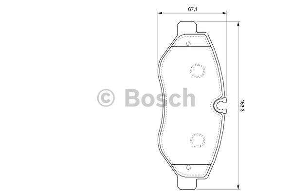Bosch Brake pad set – price 174 PLN