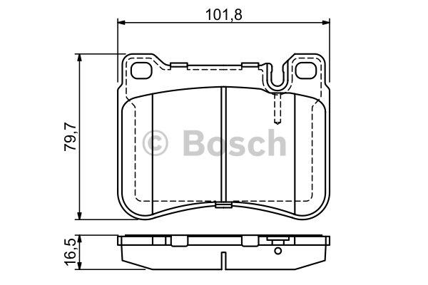 Bosch Brake pad set – price 191 PLN