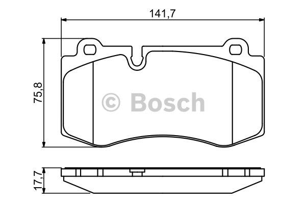 Bosch Brake pad set – price 180 PLN