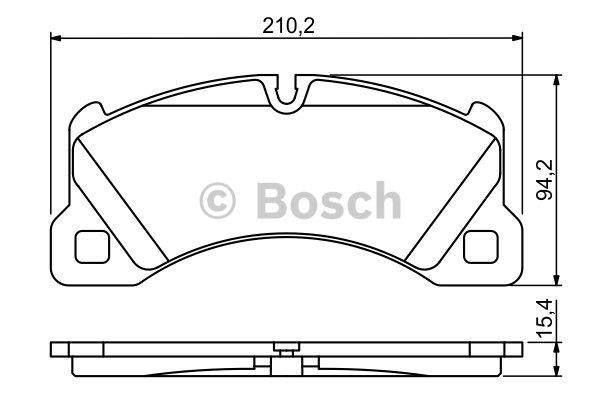 Bosch Brake pad set – price [object Object] PLN