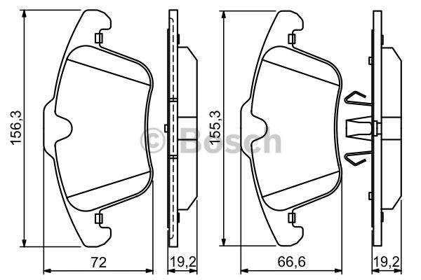 Bosch Brake pad set – price 239 PLN
