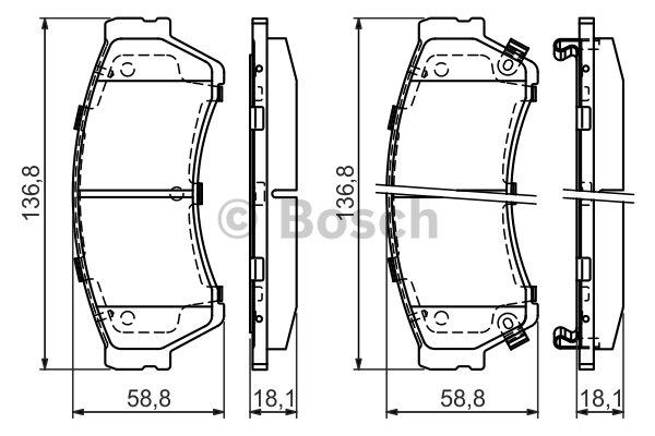 Bosch Brake pad set – price [object Object] PLN