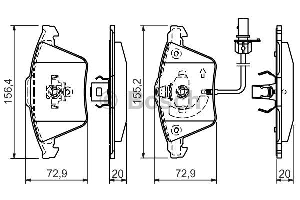 Brake pad set Bosch 0 986 494 271