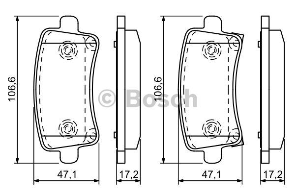 Bosch Brake pad set – price [object Object] PLN