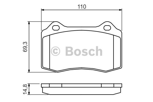 Bosch Brake pad set – price [object Object] PLN