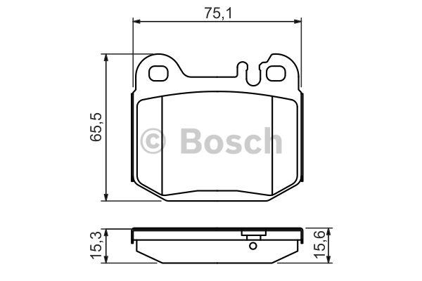 Bosch Brake pad set – price 173 PLN