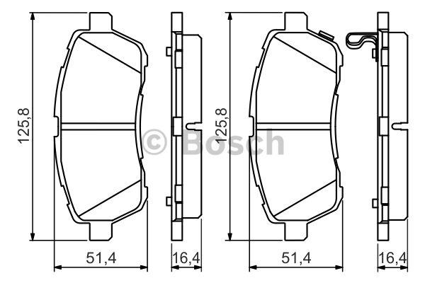 Bosch Brake pad set – price 149 PLN