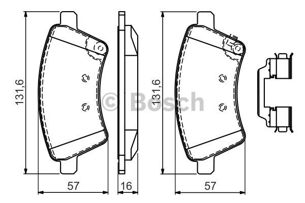 Brake pad set Bosch 0 986 494 584