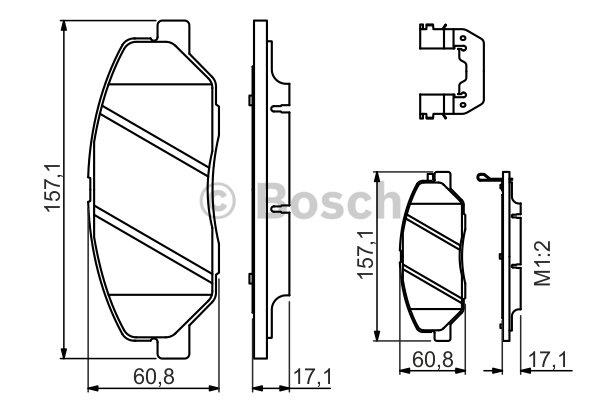 Bosch Brake Pad Set, disc brake – price 150 PLN