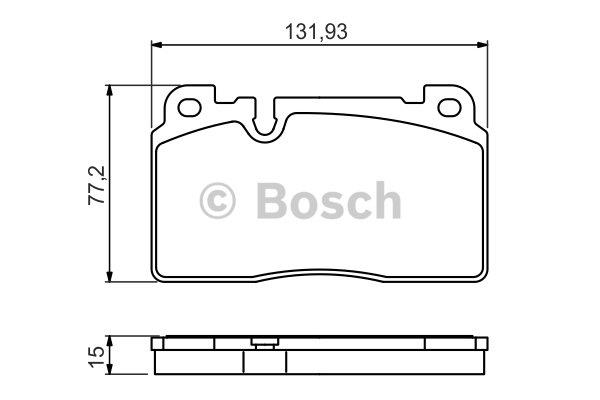 Brake pad set Bosch 0 986 494 702