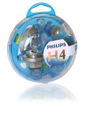  55718EBKM Spare lamp kit Philips Essential Box H4 12V 55718EBKM