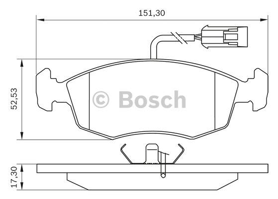 Brake Pad Set, disc brake Bosch 0 986 BB0 043