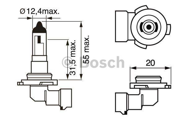 Bosch Halogen lamp Bosch Pure Light 12V H10 42W – price 33 PLN