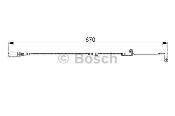 Brake pad wear sensor Bosch 1 987 473 002