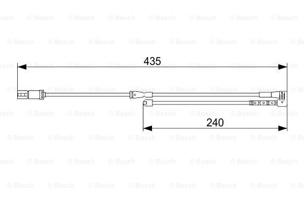 Brake pad wear sensor Bosch 1 987 473 543