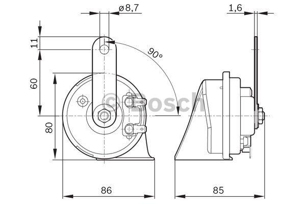 Bosch Sound signal – price 102 PLN