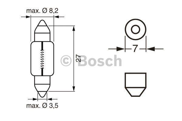 Bosch Glow bulb C3W 12V 3W – price 33 PLN