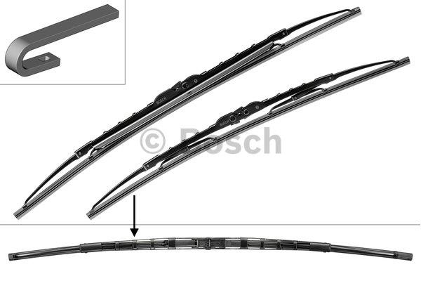 Bosch Bosch Twin Spoiler Frame Wiper Brush Set 550&#x2F;530 – price 104 PLN